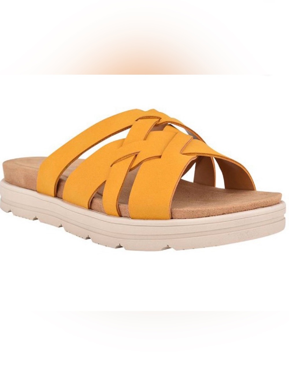 Easy Spirit Women's Star 3 Comfort Footbed Woven Slide Sandal